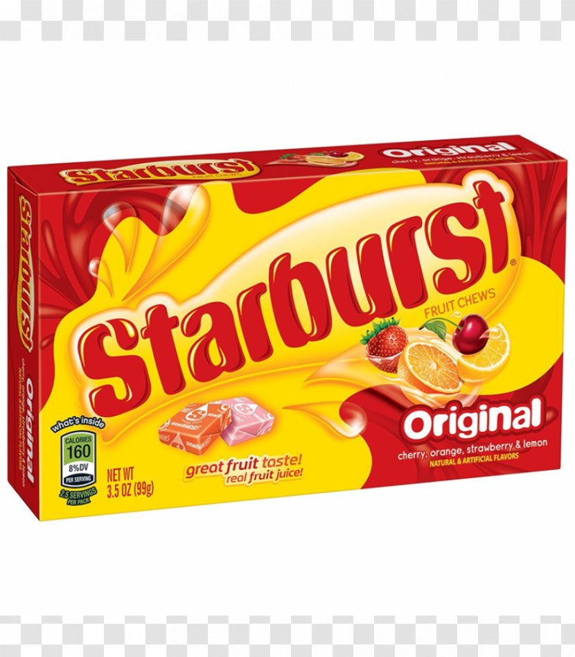 Taffy Mars Snackfood US Starburst Original Fruit Chews Juice Candy Transparent PNG