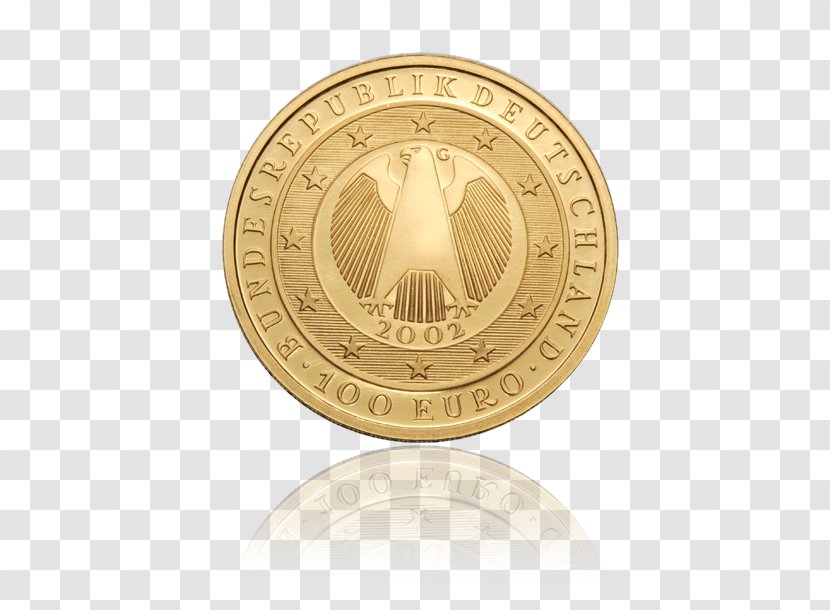 Gold Coin Euro And Silver Commemorative Coins Transparent PNG