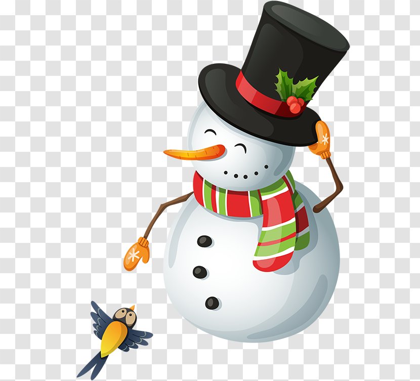 Santa Claus Snowman Christmas Day Clip Art New Year - Holiday Transparent PNG