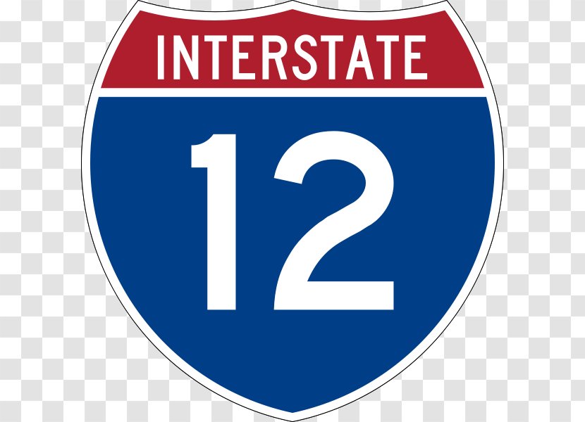 Interstate 10 70 US Highway System Road - Area - Number 12 Images Transparent PNG