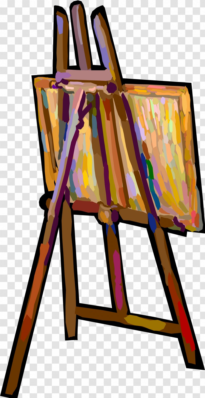 Easel Art Museum Painting Clip - Work Of - Canvas Transparent PNG