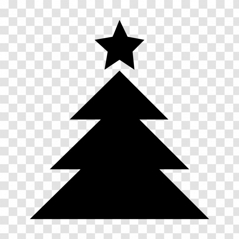 Christmas Tree - Monochrome Transparent PNG