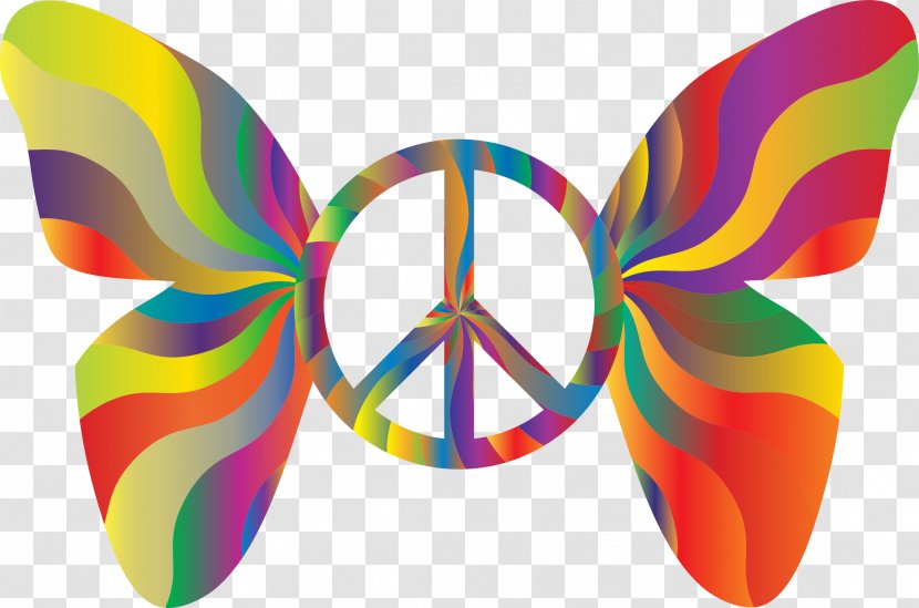 Peace Symbols 1960s Hippie Clip Art - Symbol Transparent PNG