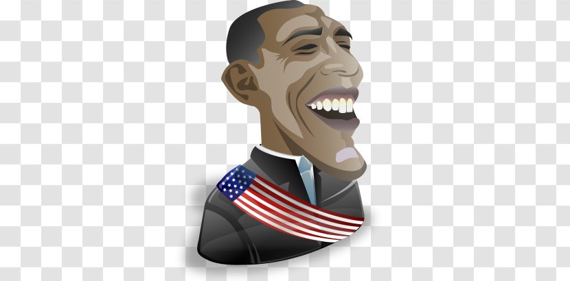 Barack Obama United States Politician The Iconfactory Icon - Illustration - Head Vector Material Transparent PNG