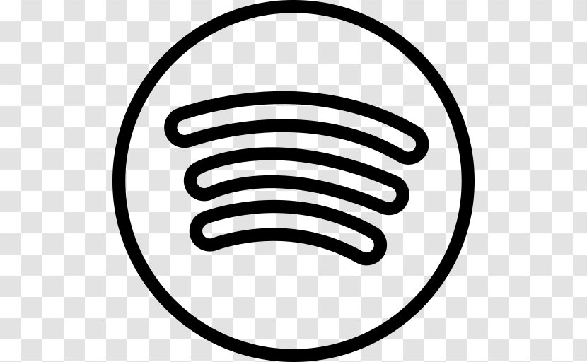 Social Media Spotify Black And White Transparent Png