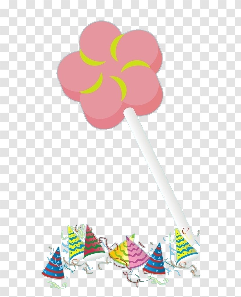 Lollipop Candy Food Icon - Silhouette - Flowers Transparent PNG