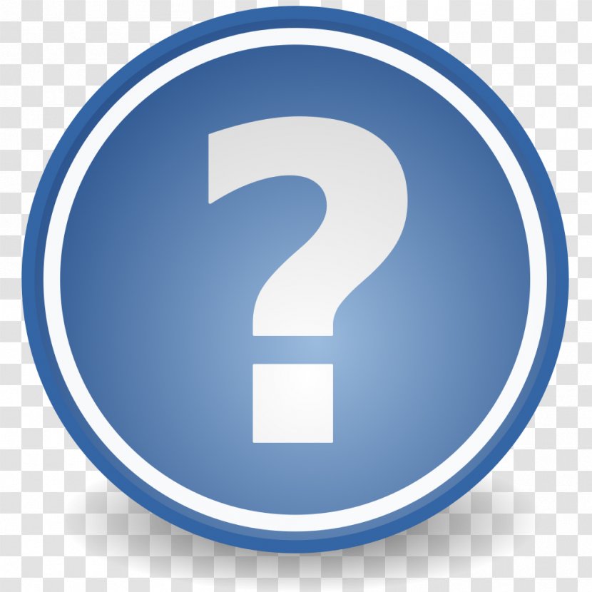 Question Social Media - Investment - Blue Mark Icon Transparent PNG