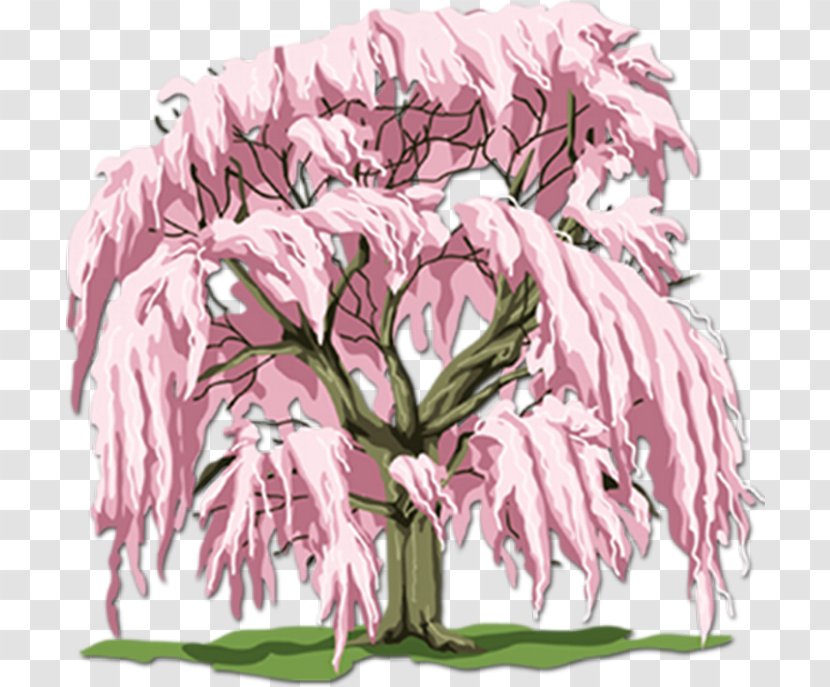 Branch Tree Cherry Blossom - Flowering Plant Transparent PNG
