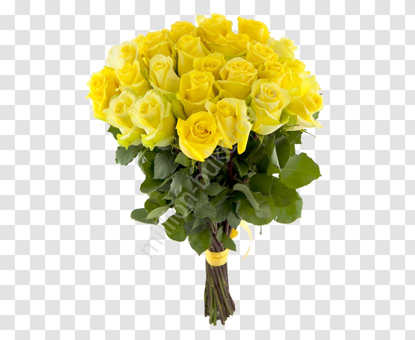 Garden Roses Yellow Flower Bouquet - Blue Rose - Millions Transparent PNG