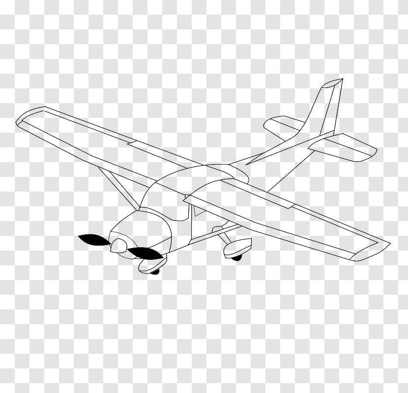 Airplane Drawing Line Art Clip - Air Travel - Plane Transparent PNG