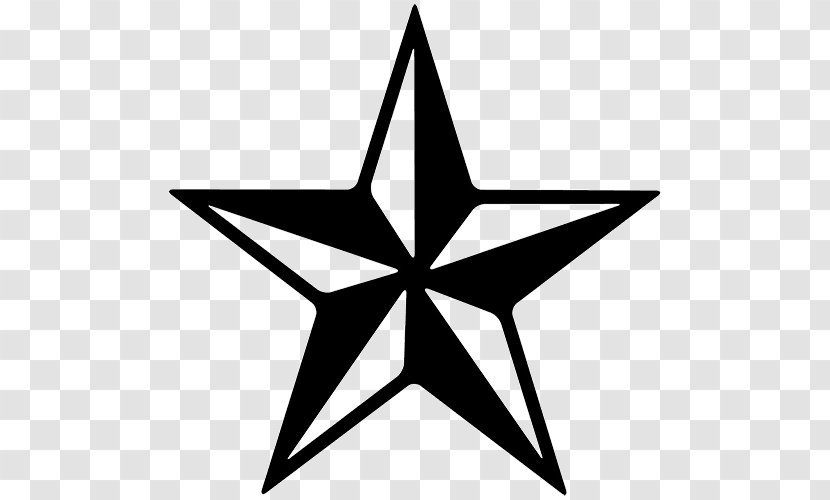 Nautical Star Wall Decal Sticker Clip Art - Monochrome Photography Transparent PNG