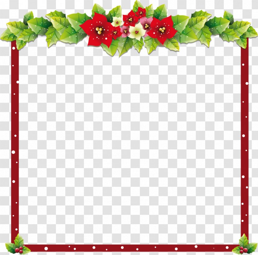 Christmas Ornament Santa Claus Clip Art - Picture Frames - Simple Frame Transparent PNG