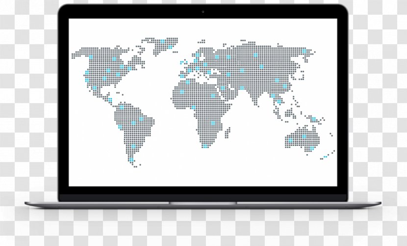 World Map Globe Topographic - Communication - Intelligent Monitoring Transparent PNG