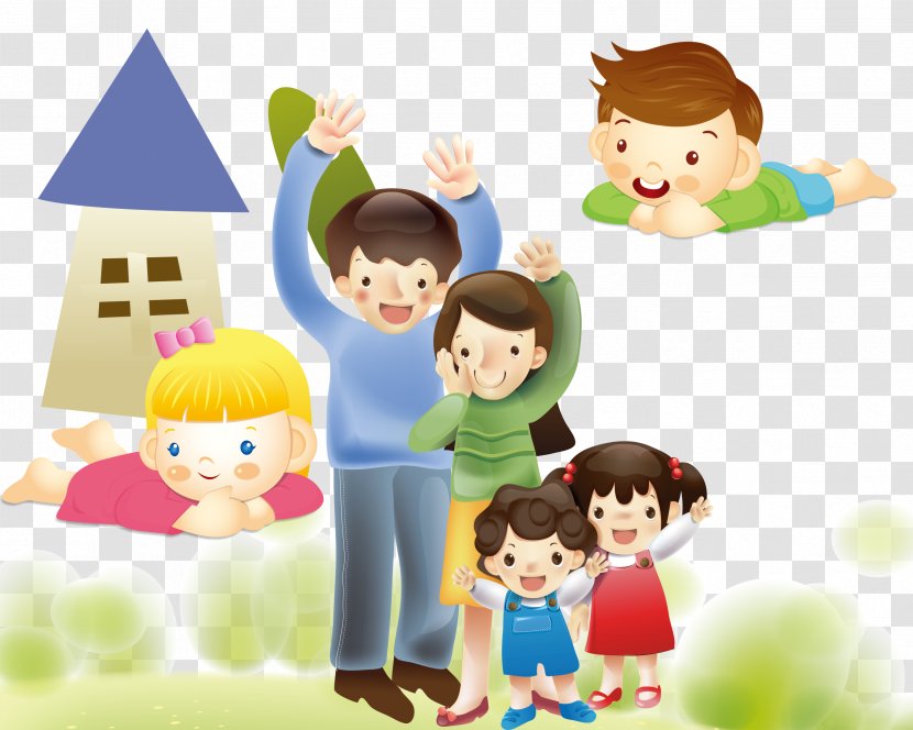 Illustration - Drawing - Families And Children Transparent PNG