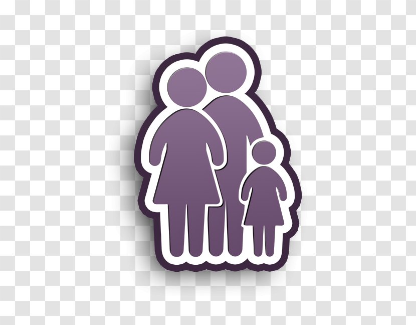 Family Group Of Three Icon People - Logo - Label Transparent PNG