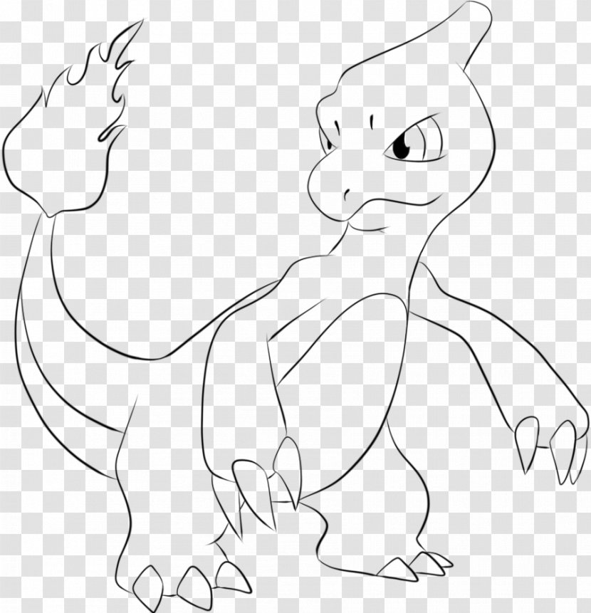 Charmeleon Drawing Coloring Book Pokémon Charmander - Heart - Pokemon Transparent PNG