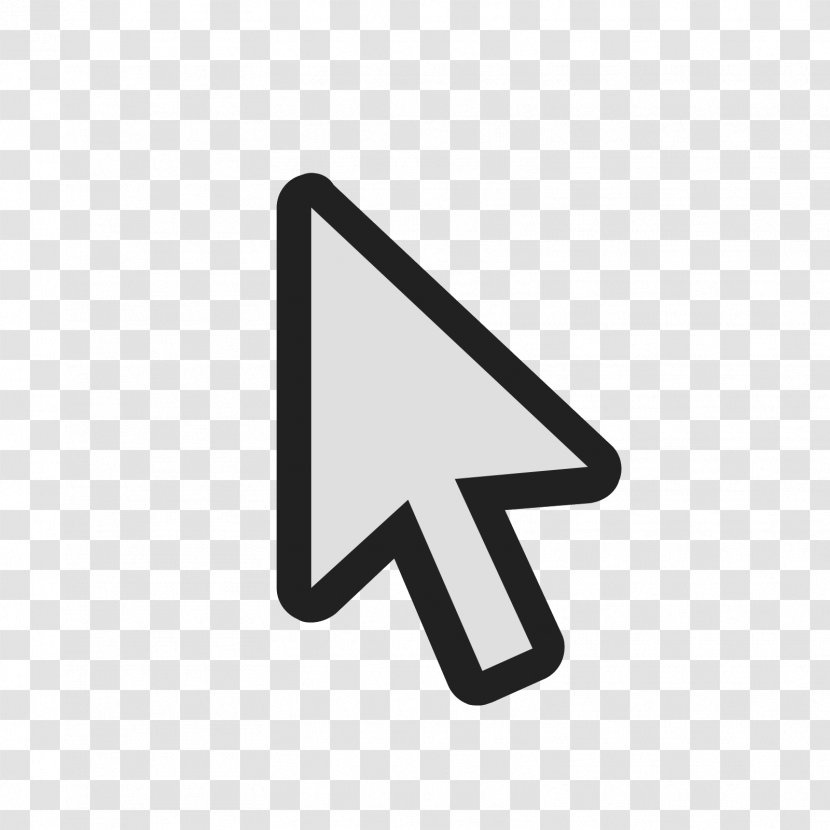 Computer Mouse Pointer Cursor - Triangle - Tap Transparent PNG