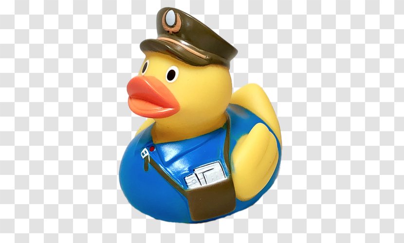 Rubber Duck Toy Mail Carrier - Vertebrate Transparent PNG