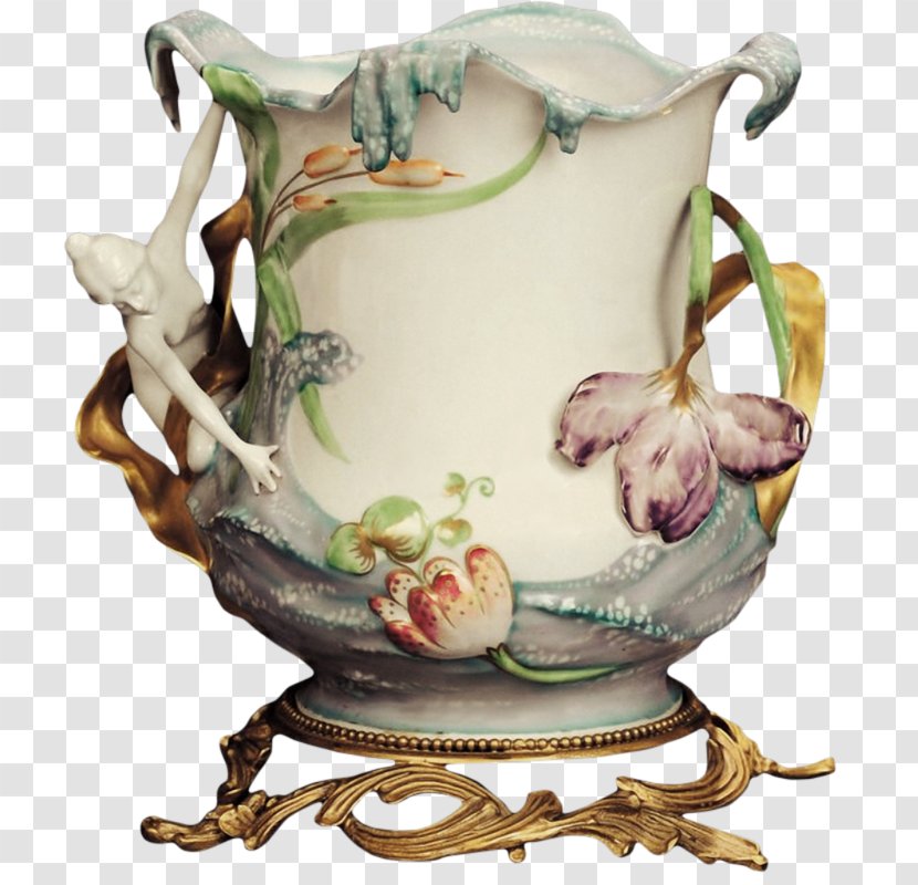 Vase Porcelain Tableware Antique - Serveware Transparent PNG