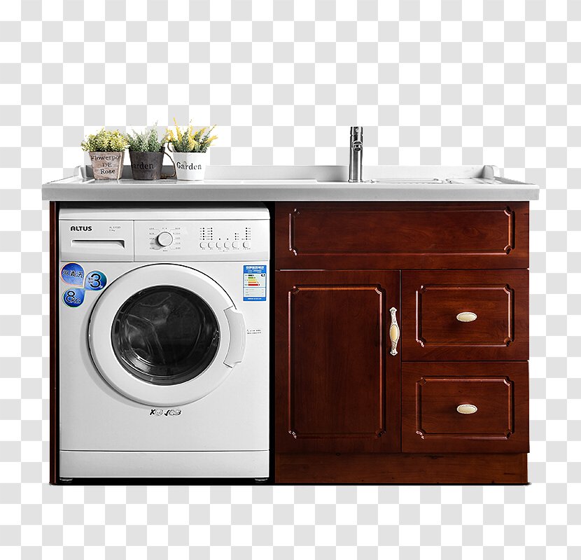 Washing Machine Laundry Kitchen Stove - Designer - Practical Combination Of Machines Transparent PNG