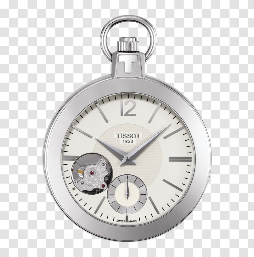 Tissot Pocket Watch Skeleton Clock - Watches Online Transparent PNG