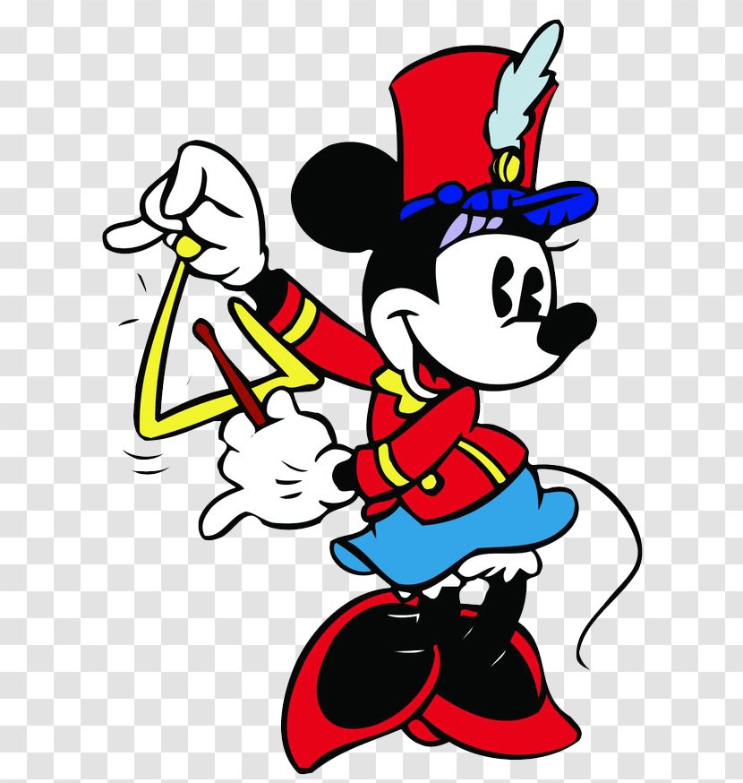 Minnie Mouse Mickey Art Clip - Watercolor - Majorette Clipart Transparent PNG