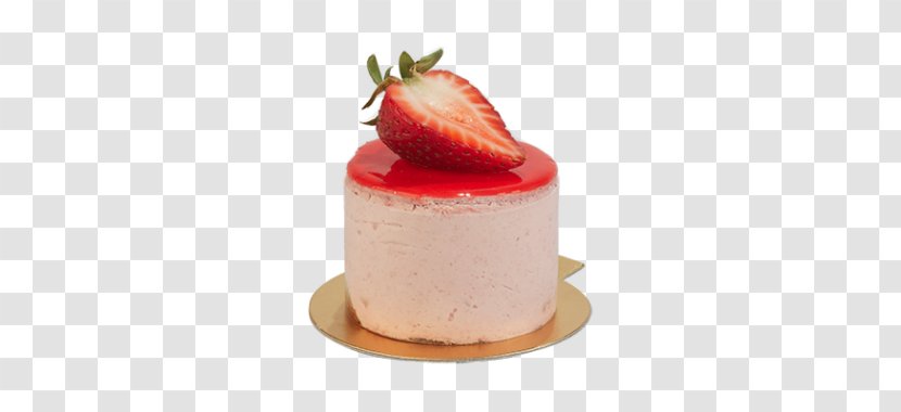 Strawberry Mousse Cheesecake Bavarian Cream - Fruit Transparent PNG