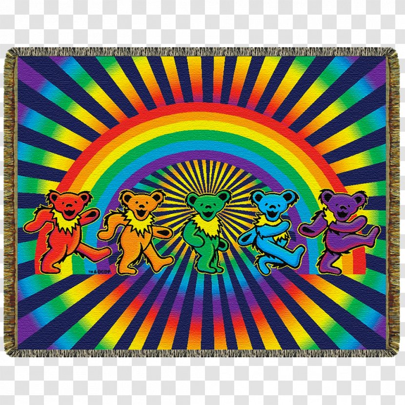 Grateful Dead Steal Your Face Bear Rainbow United States - Silhouette - Boho Dreamcatcher Transparent PNG