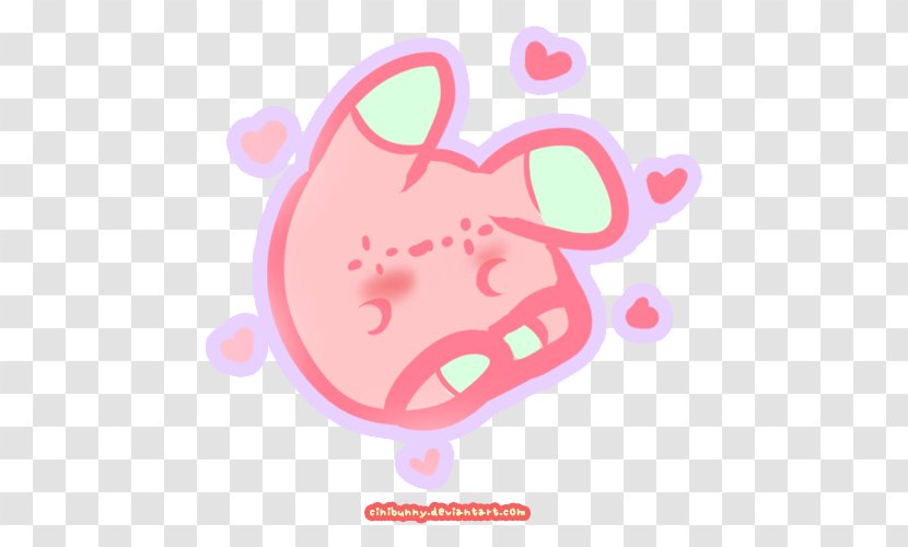 Pink M Nose Clip Art - Animal Transparent PNG