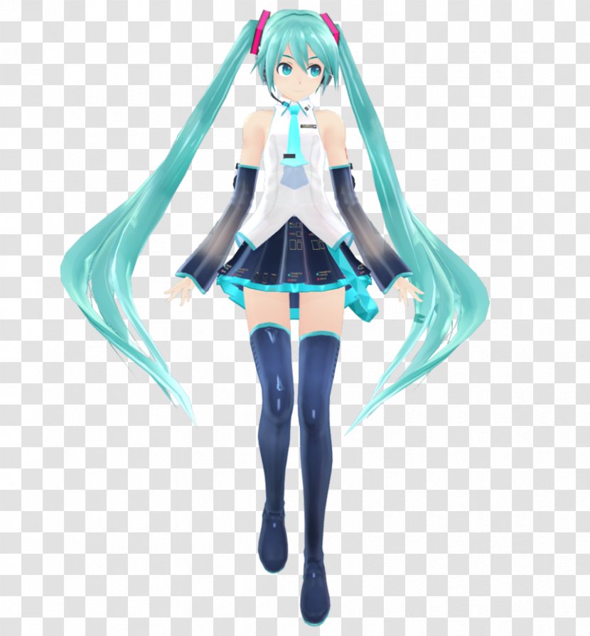 Hatsune Miku MikuMikuDance Vocaloid Animation - Silhouette Transparent PNG