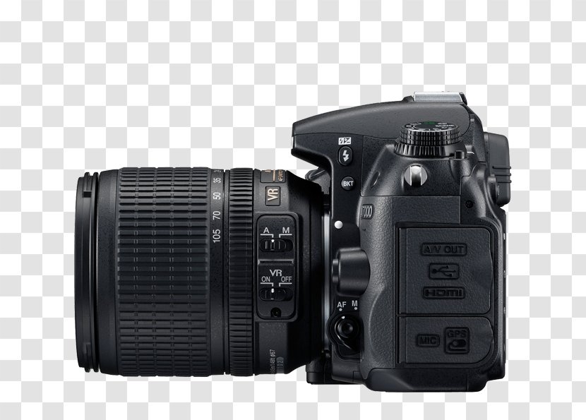 Nikon D7000 AF-S DX Nikkor 18-105mm F/3.5-5.6G ED VR D5200 Format Digital SLR - Single Lens Reflex Camera Transparent PNG