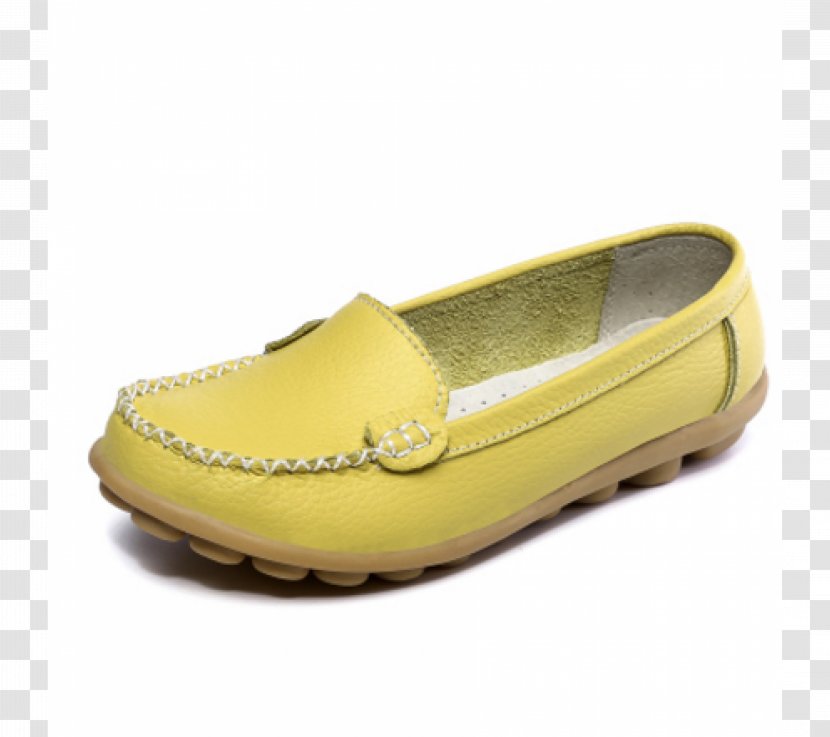 Slip-on Shoe Moccasin Footwear Leather - Fashion - Yellow Transparent PNG