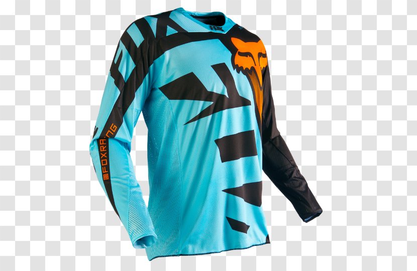 T-shirt Tracksuit Fox Racing Sweater Clothing - Active Shirt - SHIVA Transparent PNG