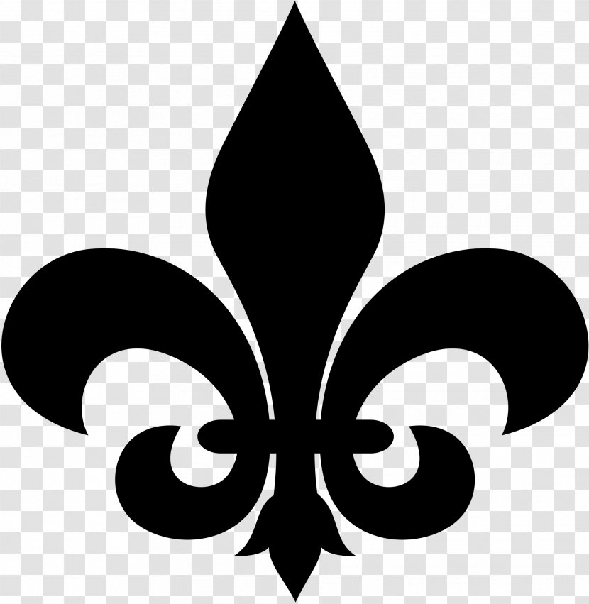 Fleur-de-lis Stencil Earring Clip Art - Jewellery - Fleur-de-lys Transparent PNG