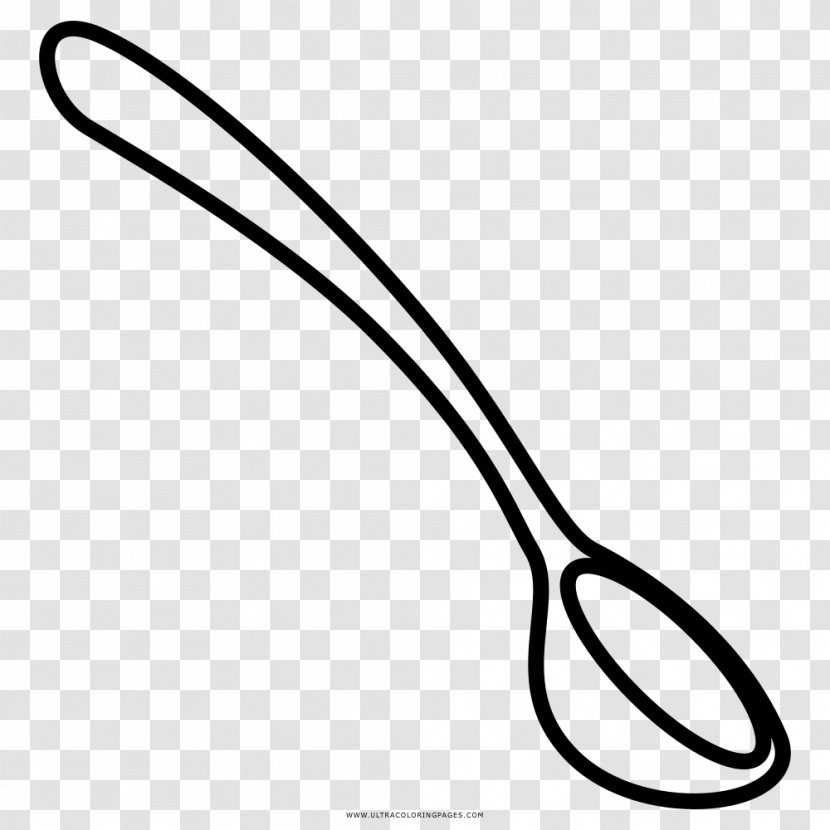 Drawing Spoon Coloring Book Clip Art - Line Transparent PNG