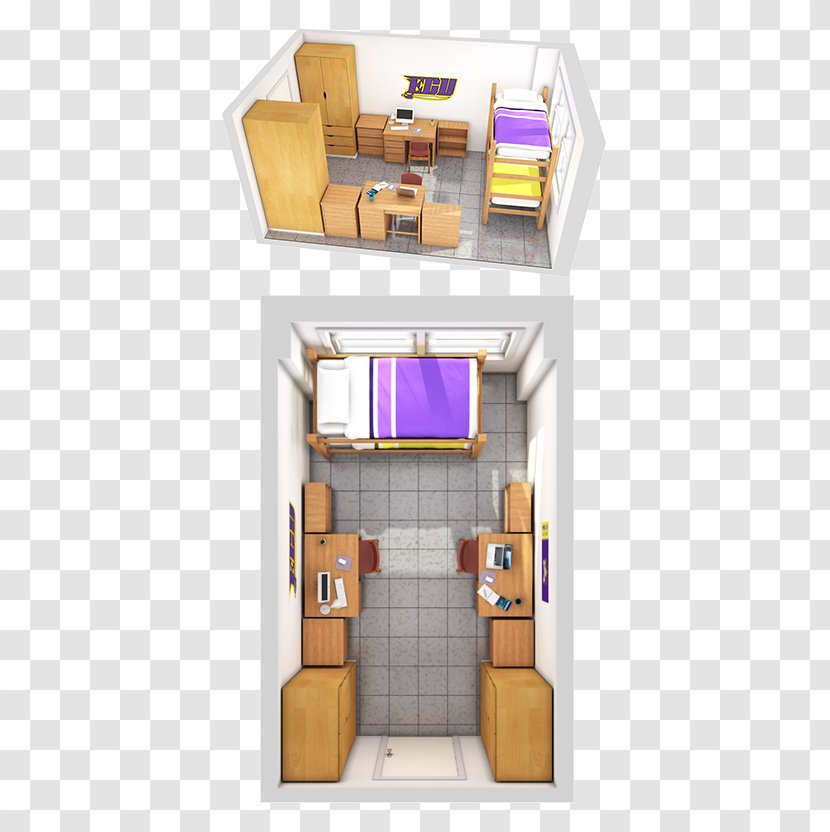 Campus Living Office Dormitory University Student Floor Plan - College - Dorm Room Transparent PNG