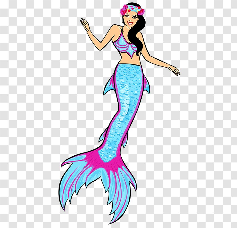 Mermaiding Neck Monika Schwarz, Mermaid Kat Shop Clip Art - Mythical Creature - Tails Transparent PNG
