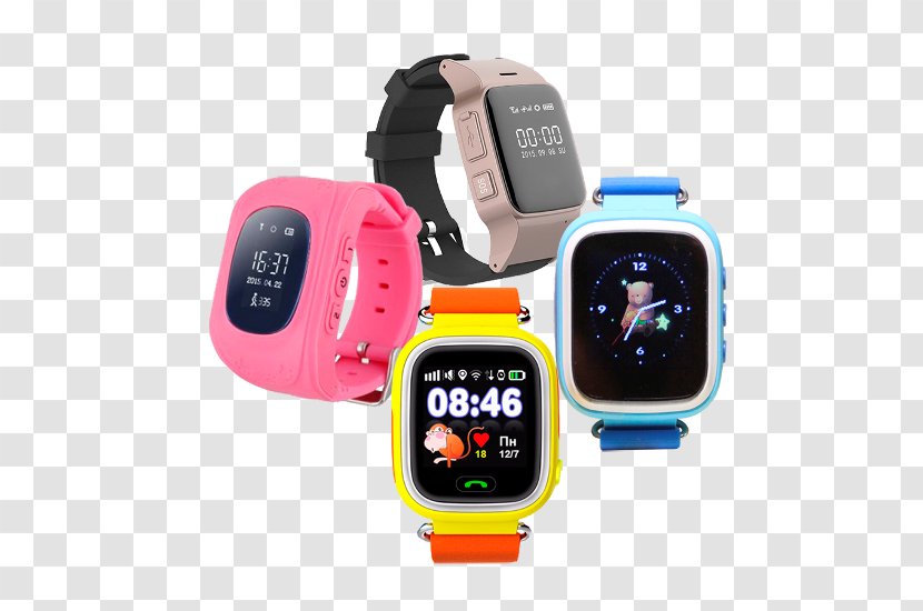 Smartwatch Mobile Phones Clock GPS Tracking Unit - Watch Strap Transparent PNG