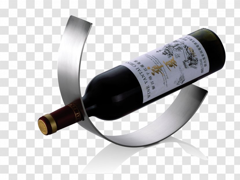 Red Wine Bottle Alcoholic Drink Rack - Business - Shelf Transparent PNG