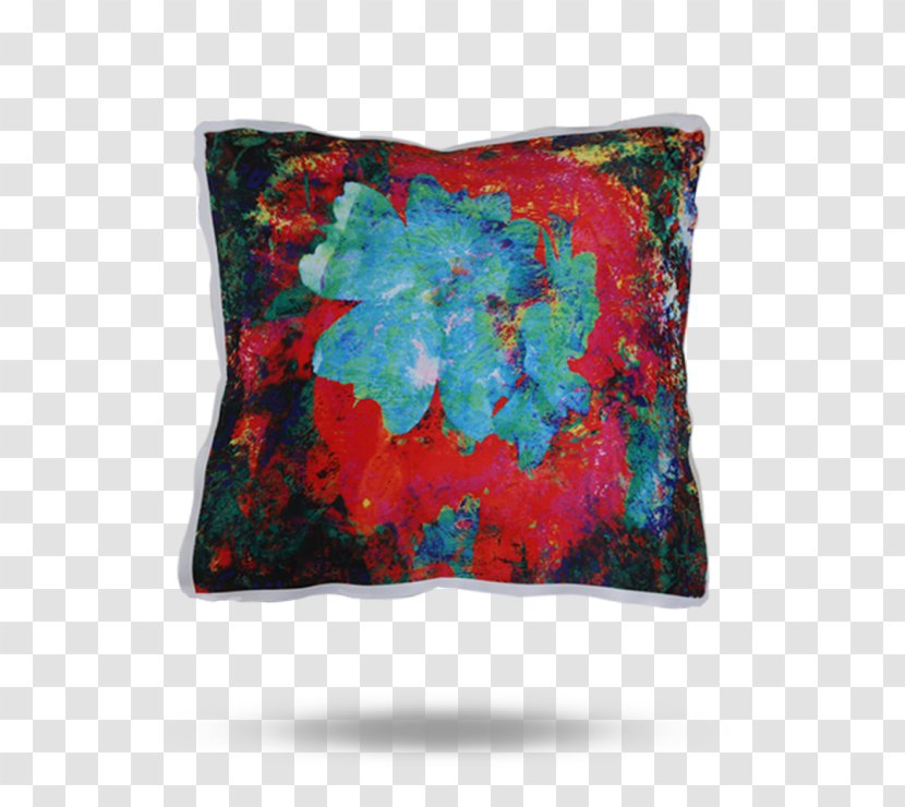Throw Pillows Cushion Turquoise Textile - Blush Floral Transparent PNG