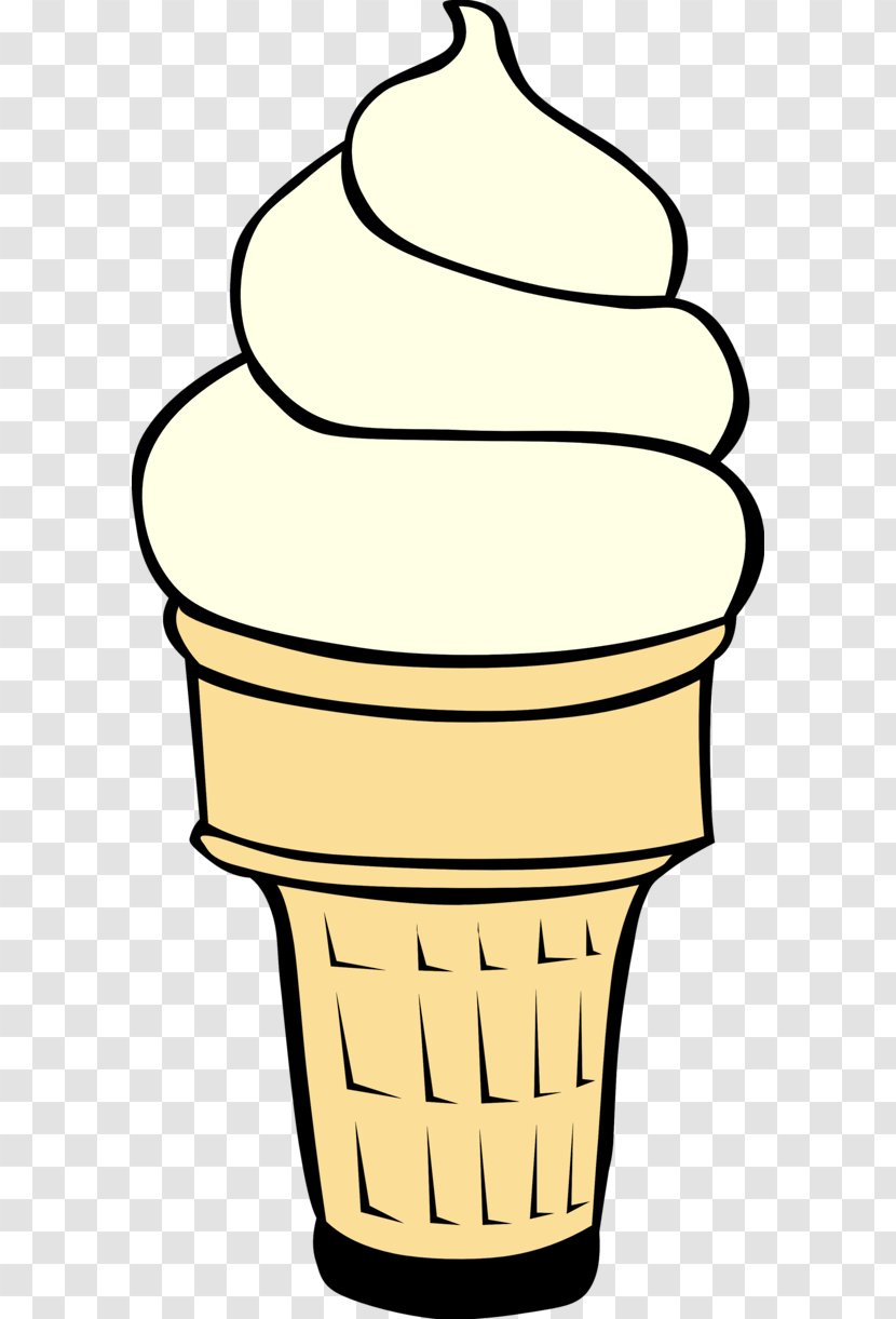 Ice Cream Cone Strawberry Snow - Vanilla - Bmo Cliparts Transparent PNG