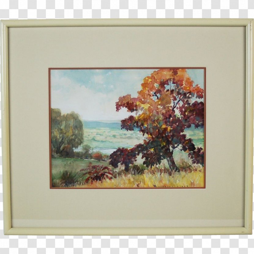 Watercolor Painting Picture Frames Flower - Artwork Transparent PNG