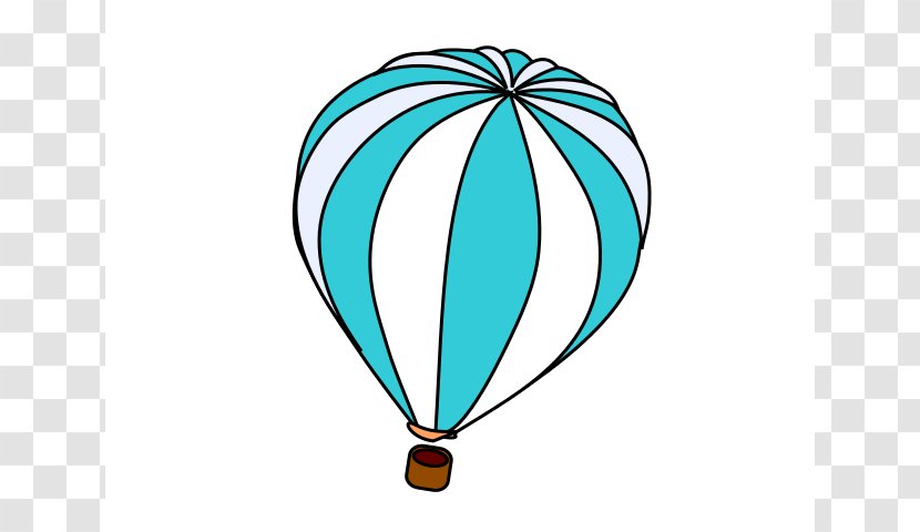 Hot Air Balloon Purple Clip Art - Outline Transparent PNG