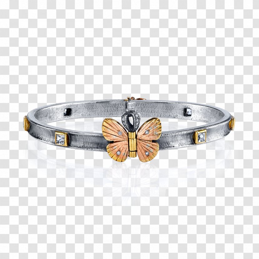 Bangle Jewellery Bracelet Clothing Accessories Gold - Moths And Butterflies - Silver Crown Transparent PNG