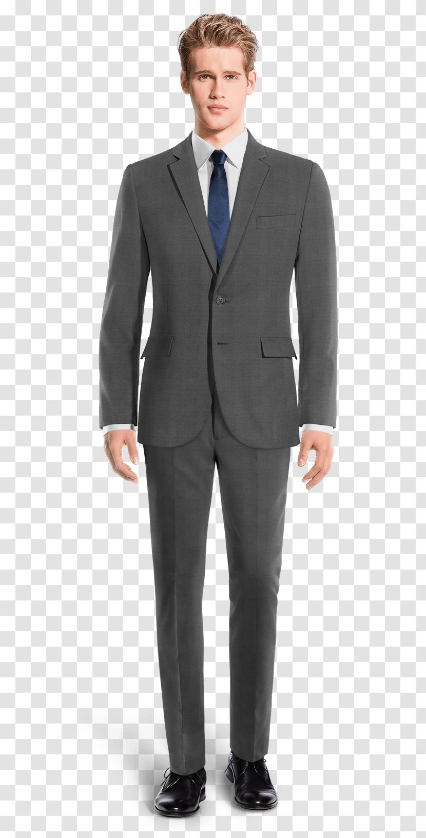 Pants Suit Chino Cloth Blue Jacket - Sport Coat - Gray Transparent PNG