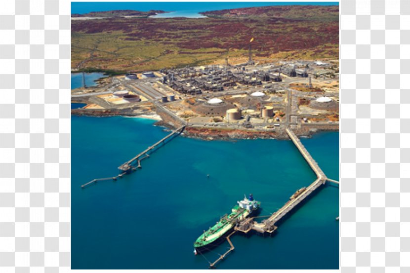 North West Shelf Venture Western Australia Liquefied Natural Gas - Aerial Photography - Real Plants Transparent PNG