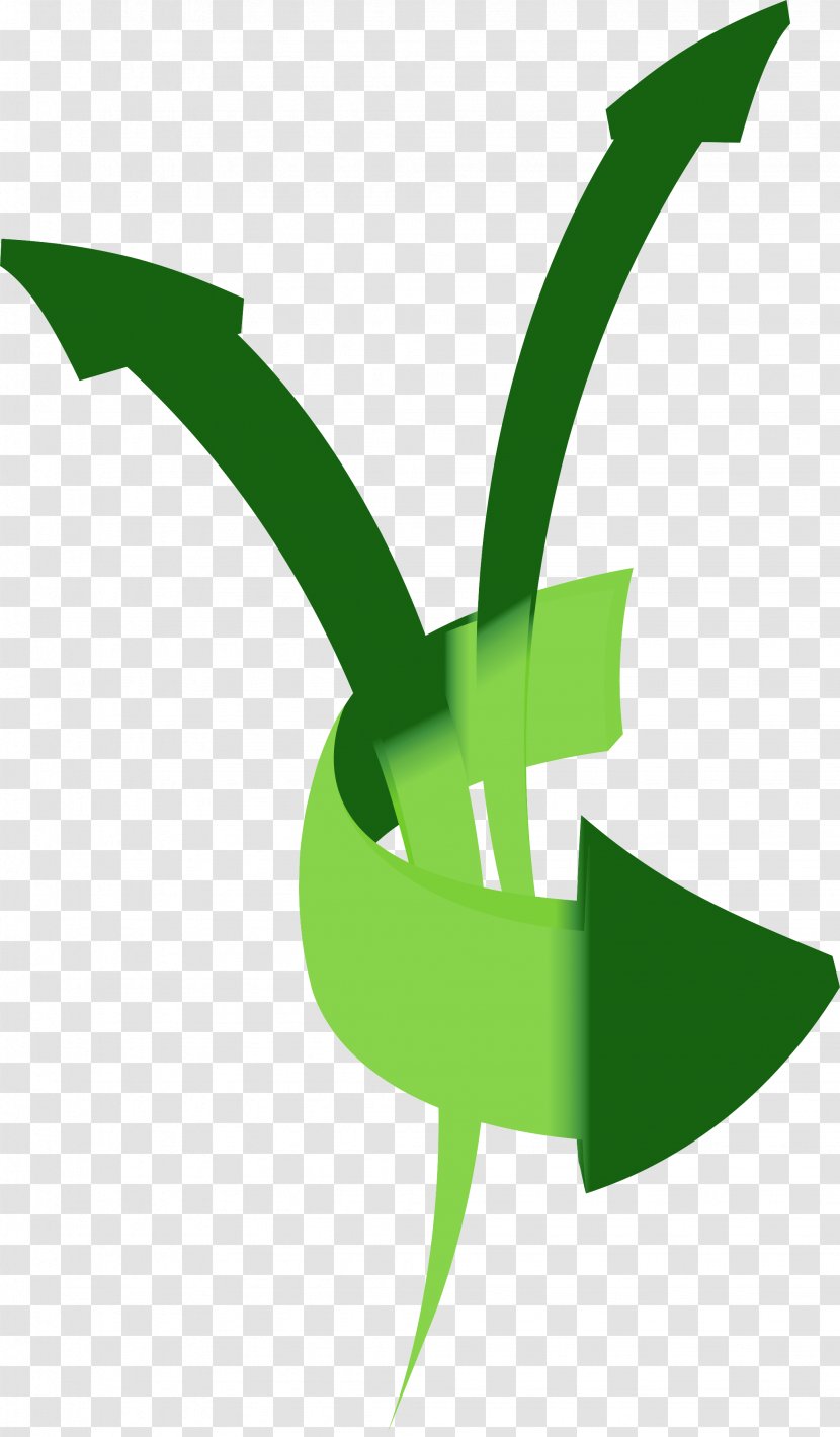 Green Arrow - Arc - Vector Up Transparent PNG