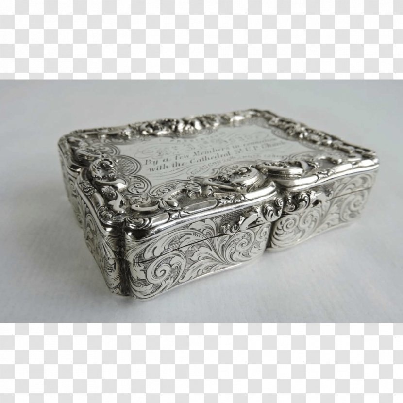 Silver Ashtray Rectangle - Exquisite Box Rice Transparent PNG