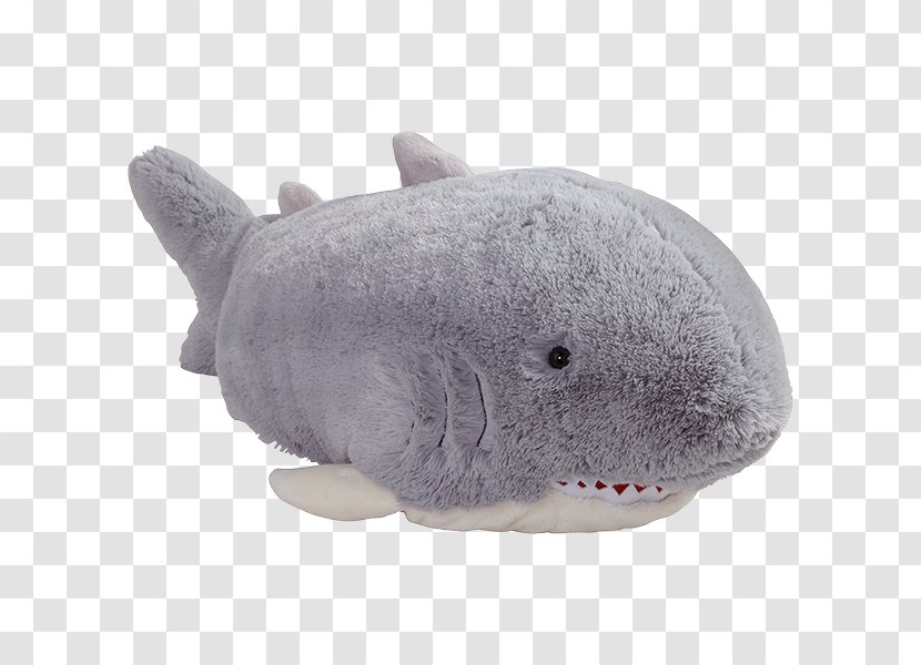 Pillow Pets Discovery Channel Shark Throw 28cm Pee Wees - Organism Transparent PNG