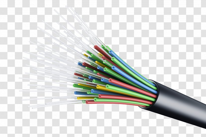 Optical Fiber Cable Core Electrical - Television Transparent PNG